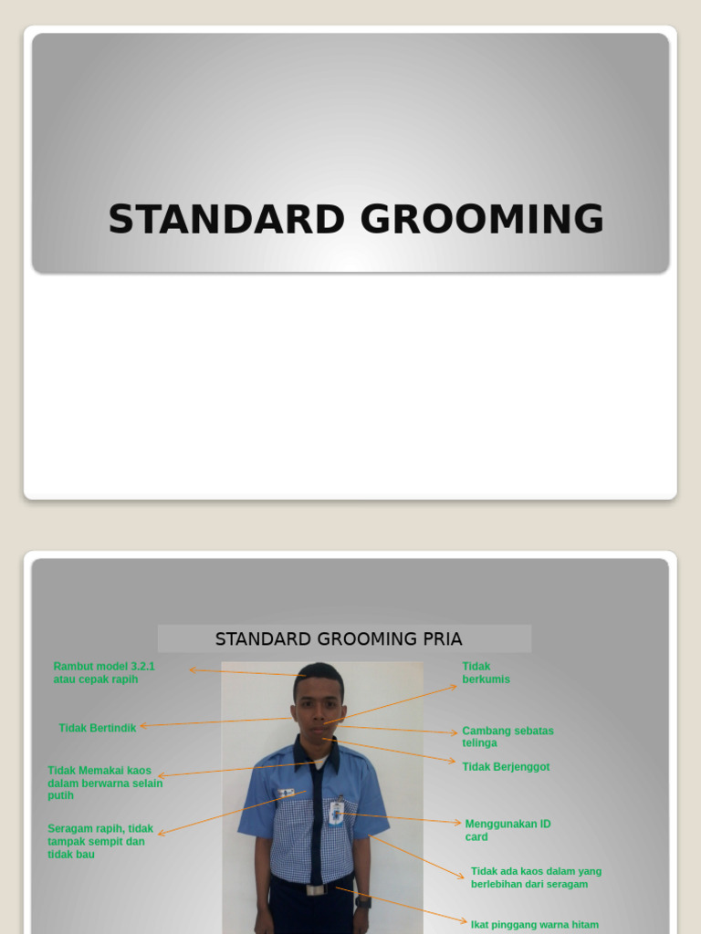 Standar Grooming Pria dan Wanita | PDF