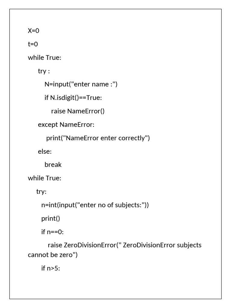 Exception Handling | PDF