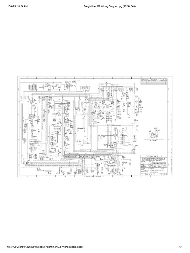 A Freightliner M2 Wiring Diagram | PDF