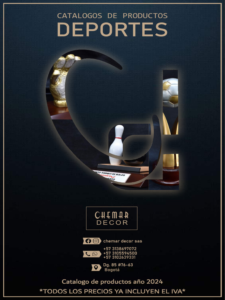 catalogo chemar decor 2024 premios deportes bajo peso | PDF