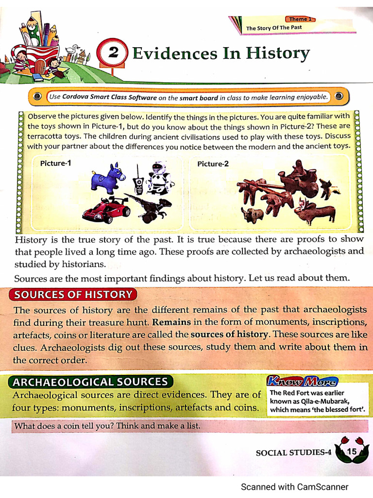 Social Studies - 03JUL2020 - Evidences in History - (Pgs - 15-20) | PDF