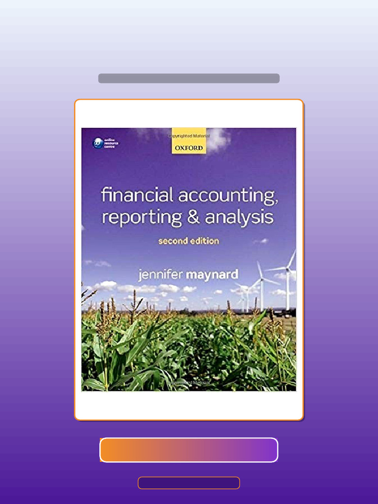 Financial Accounting Reporting and Analysis 2nd Edition by Jennifer ...