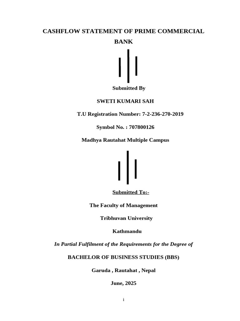 CASHFLOW STATEMENT OF PRIME COMMERCIAL BANK Heading | PDF