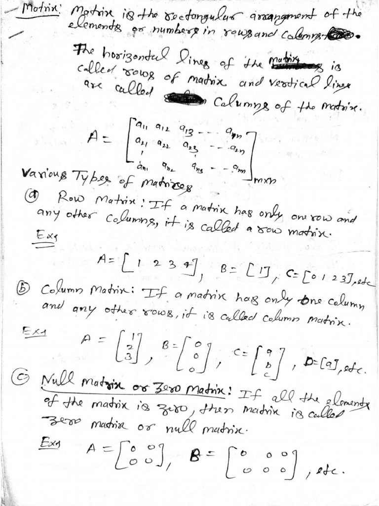 Matrix | PDF