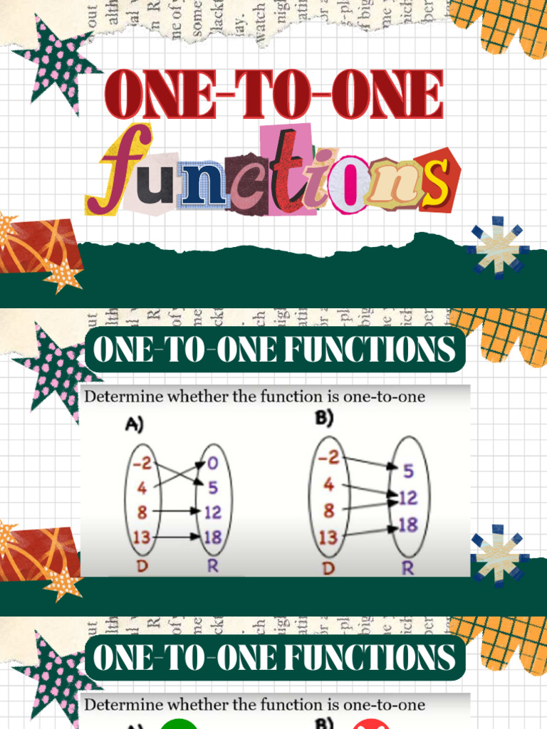 Grade 11 One To One Functions 1 | PDF