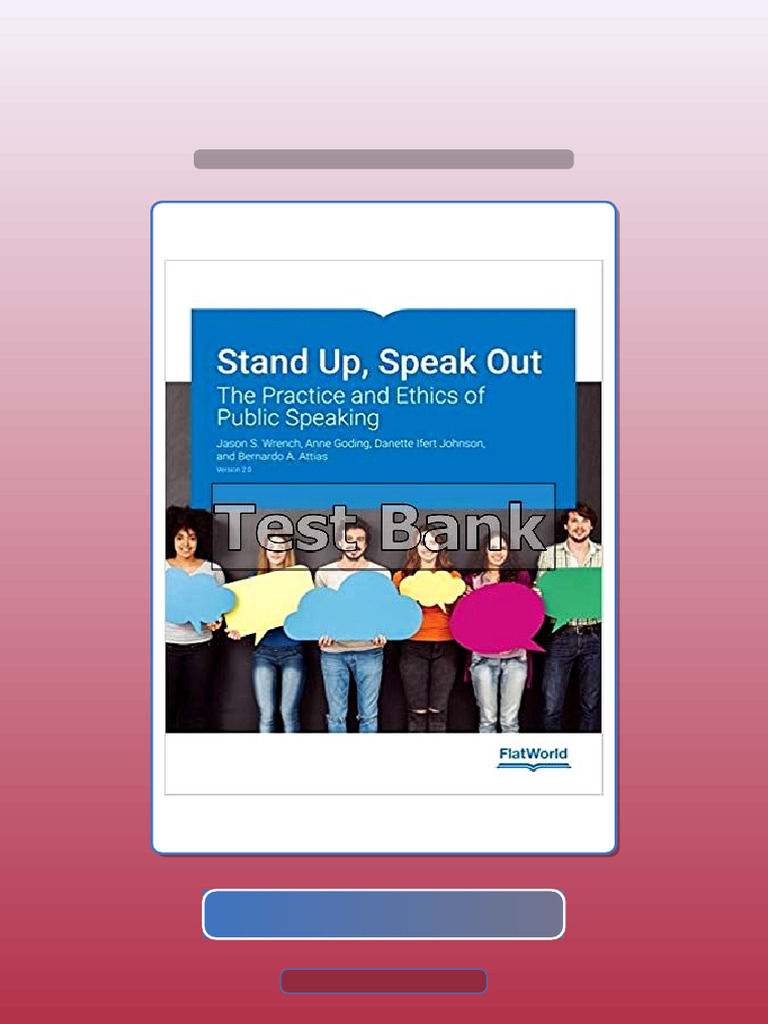 Complete Stand Up Speak Out The Practice and Ethics of Public Speaking ...