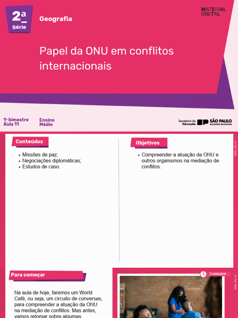 Papel da ONU na Mediação de Conflitos | PDF | Nações Unidas | Relações ...