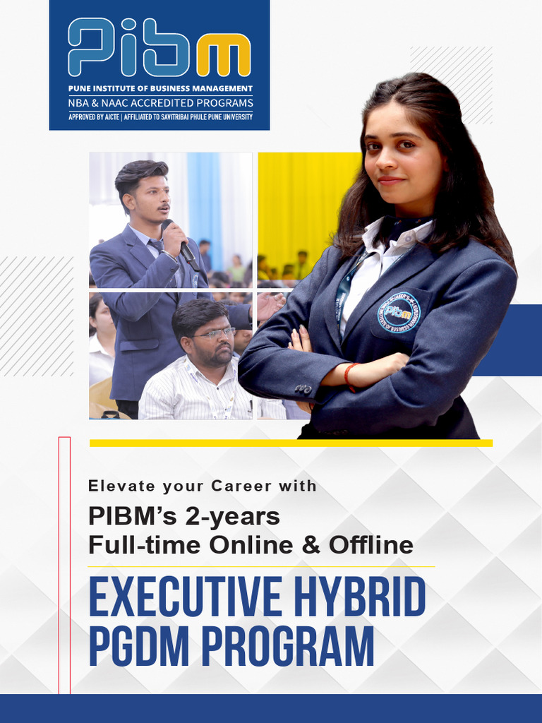 Executive Hybrid PGDM Program at PIBM | PDF | Master Of Business ...