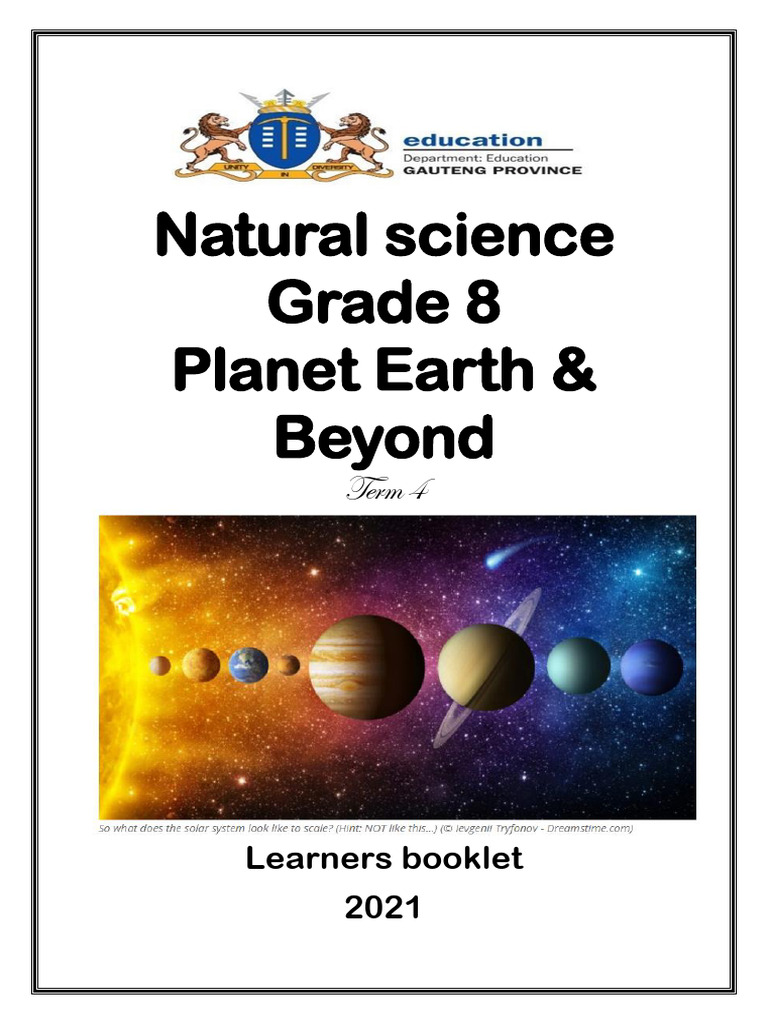 Grade 8: Planet Earth & Beyond Overview | PDF | Sun | Telescope
