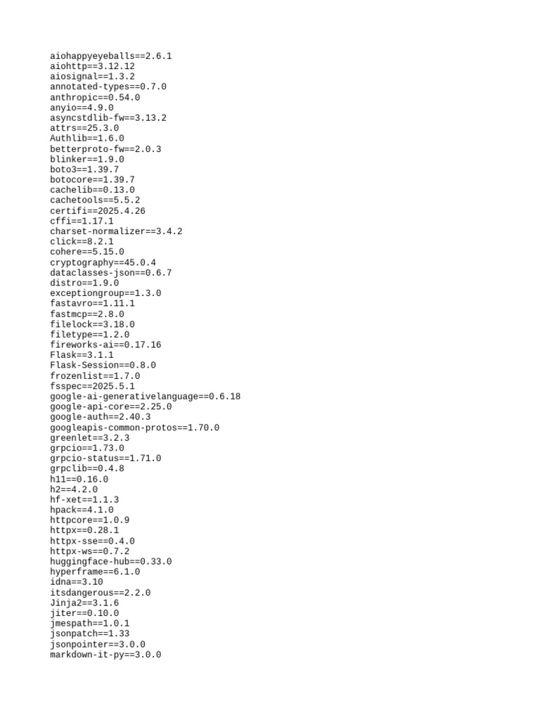 Python Package Dependencies List | PDF