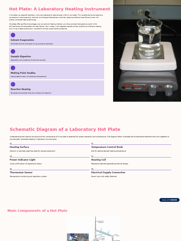 Hot Plate: Key Laboratory Heating Tool | PDF | Heat | Electric Generator