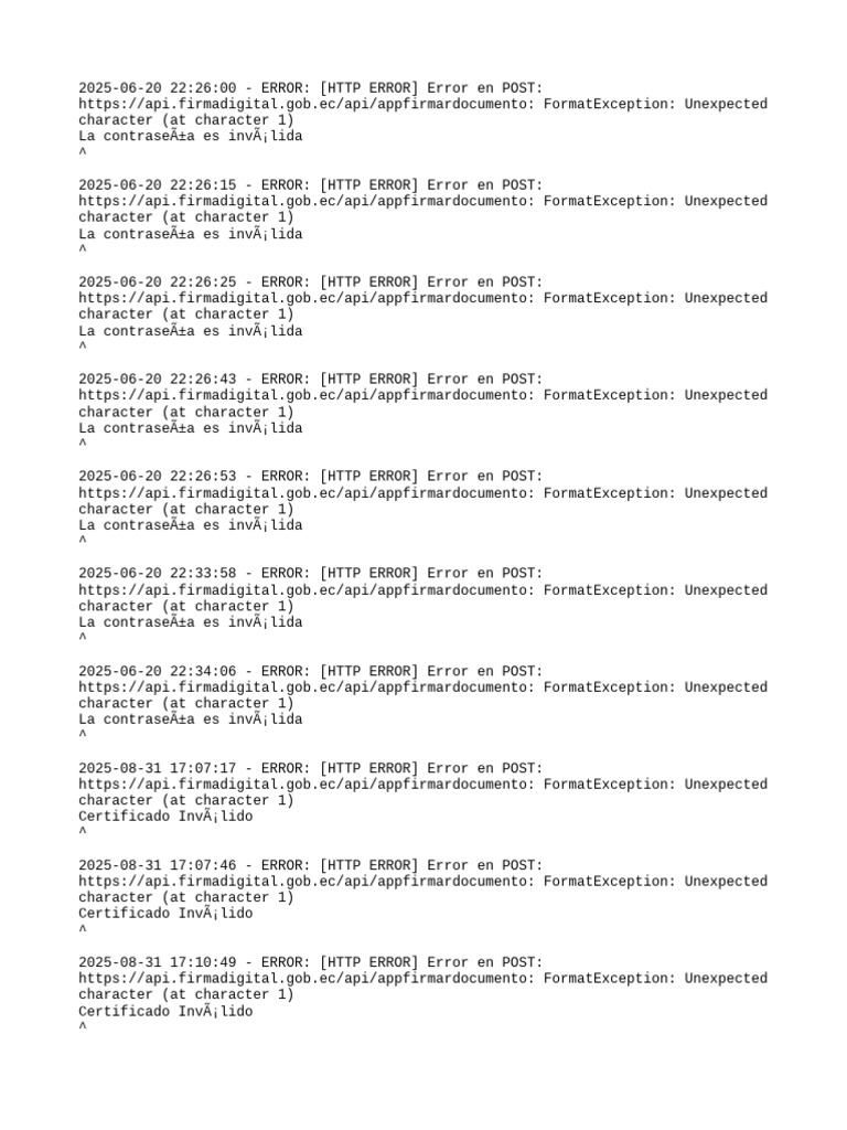 API POST Errors and Solutions | PDF