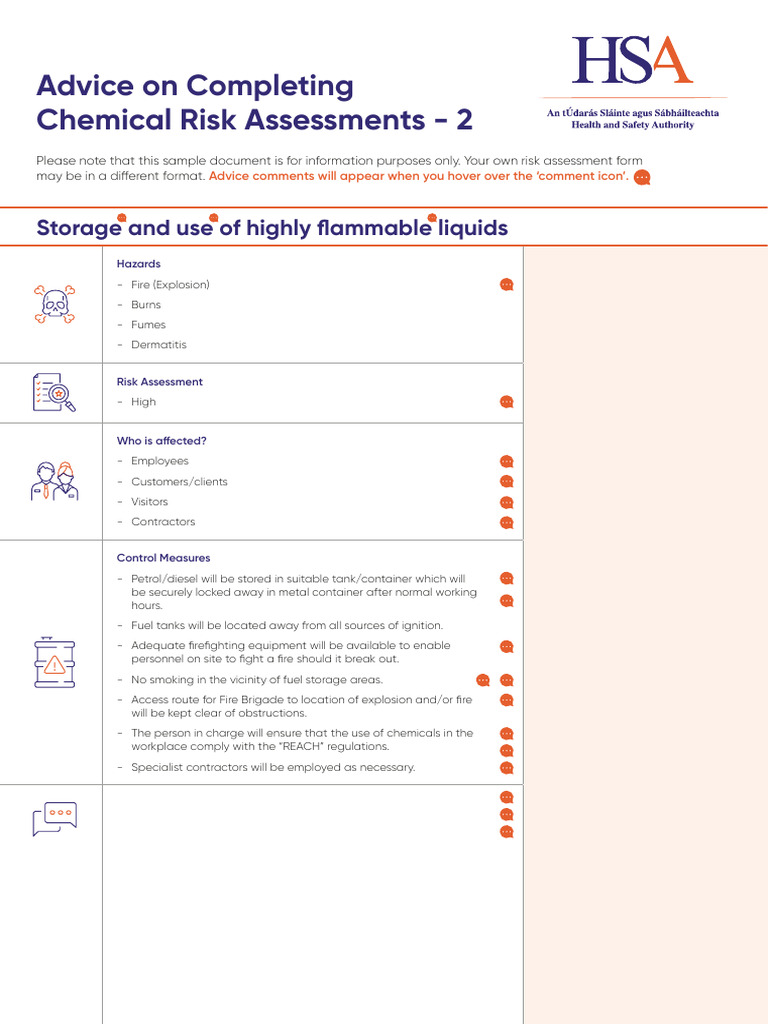 Advice On Flammable Liquids Document 2 | PDF