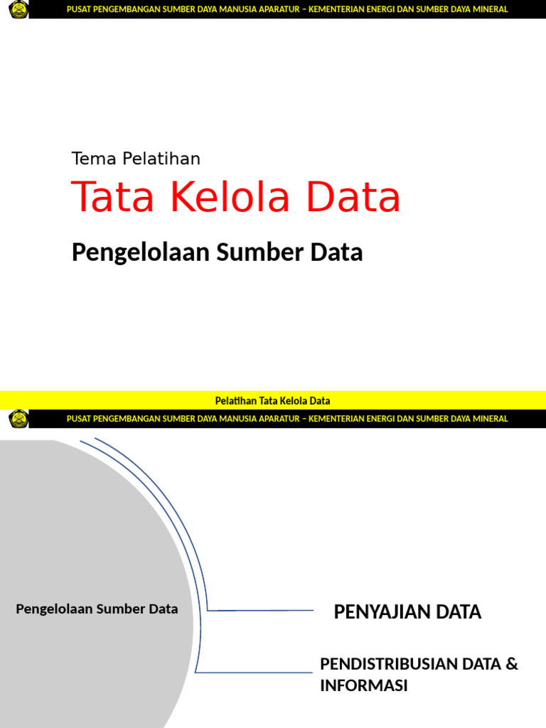 Pelatihan Tata Kelola Data ASN | PDF