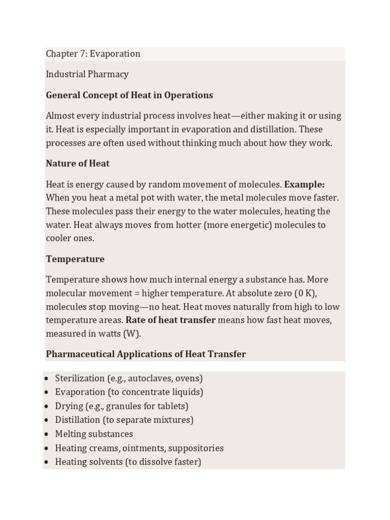 Industrial Heat Transfer in Evaporation | PDF | Heat Transfer | Heat