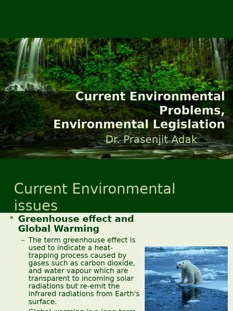 Current Environmental Issues and Laws | PDF | Greenhouse Effect ...