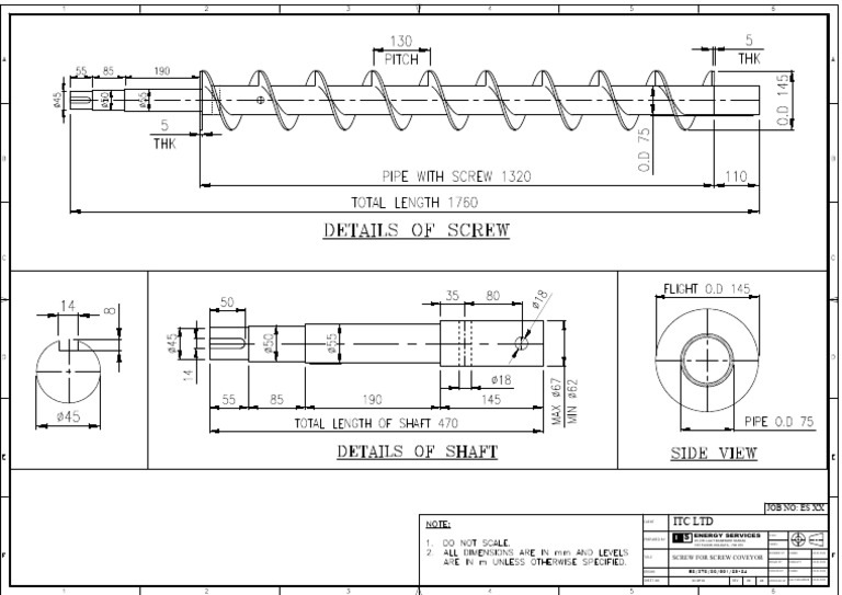 Screw Design for Conveyor System | PDF