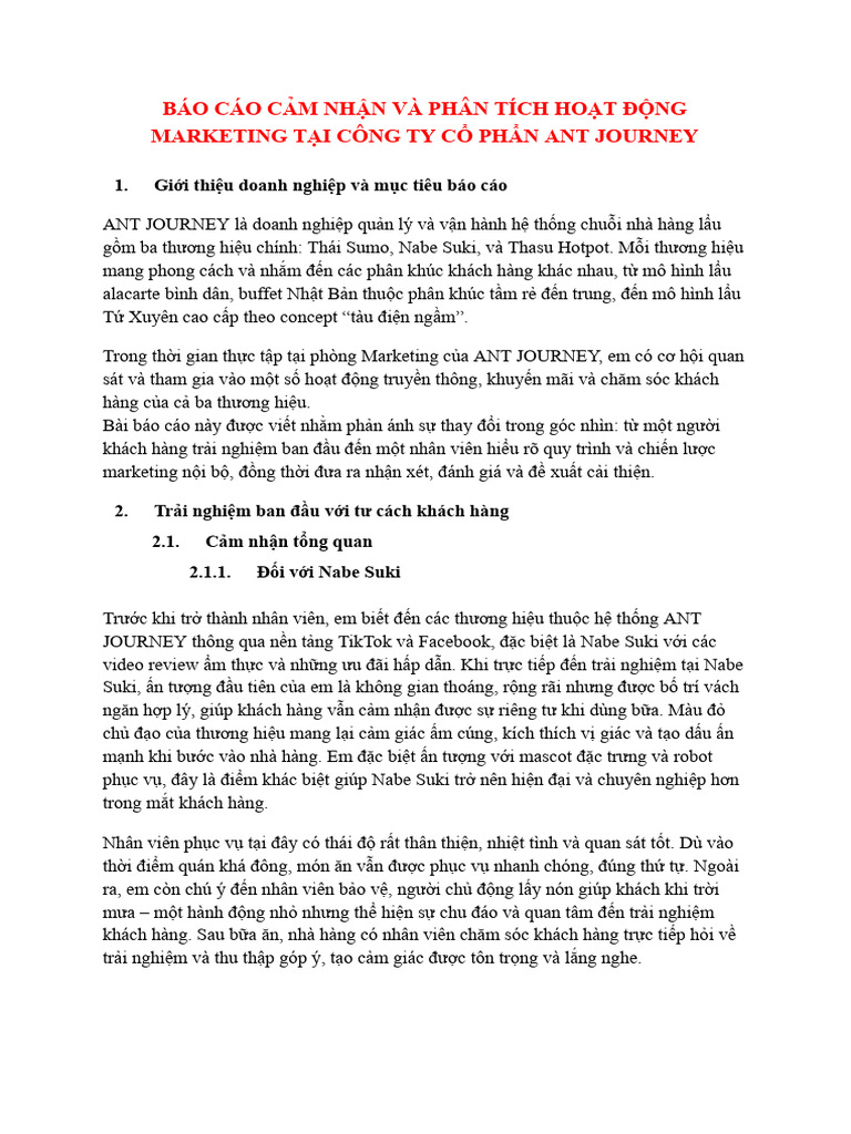 (Ant) Report | PDF