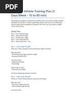 Weekly Workout Plan for 13-Year-Olds | PDF