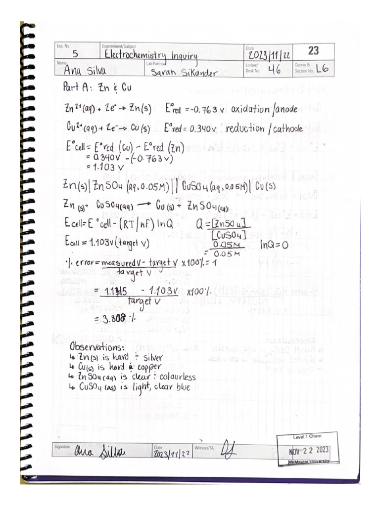 Exp. 5 Lab Report | PDF