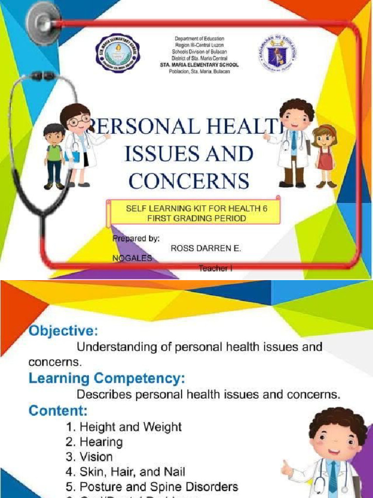 Personal Issues and Concerns On Health | PDF