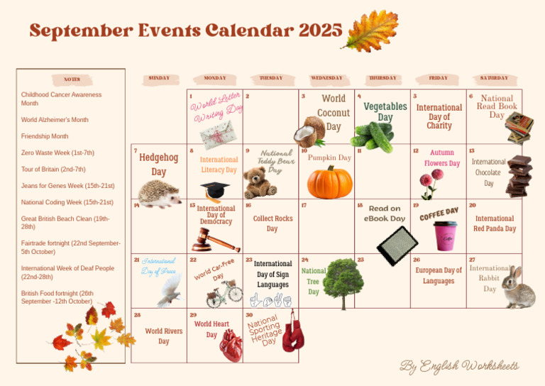 September 2025 Events Calendar | PDF