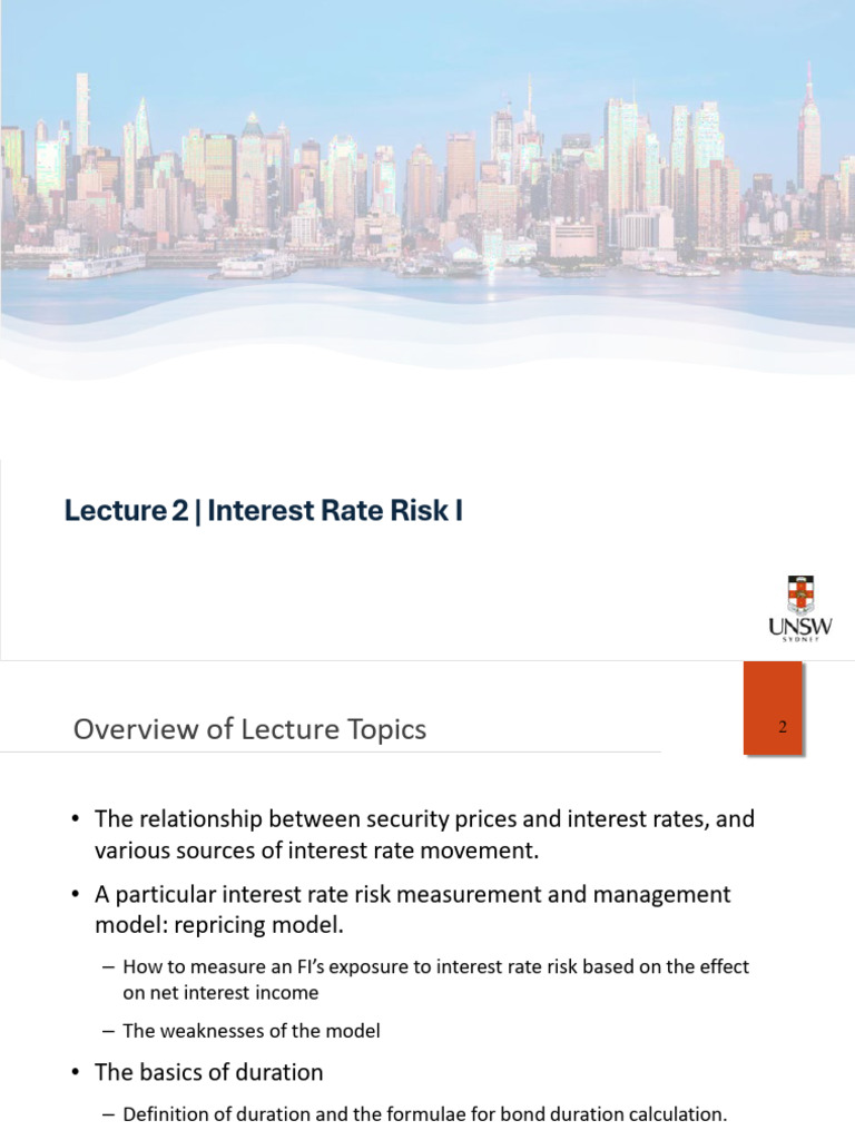 Understanding Interest Rate Risk Management | PDF | Interest Rates ...