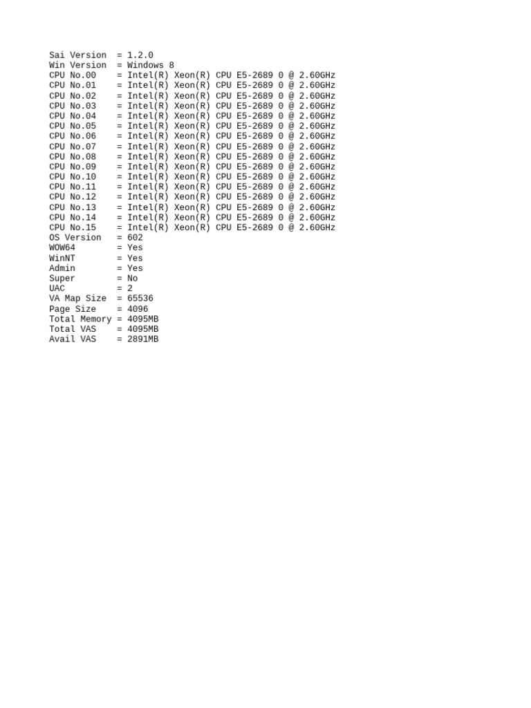 Sys Info | PDF