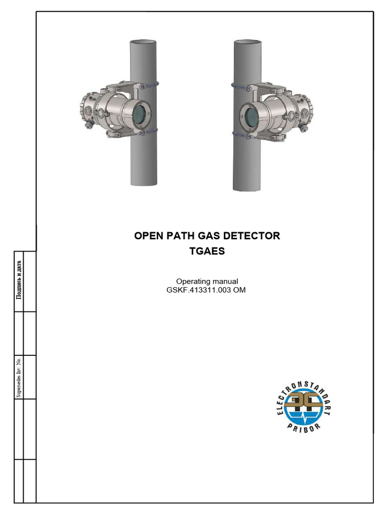 TGAES Open Path Gas Detector Manual | PDF | Infrared | Electromagnetic ...