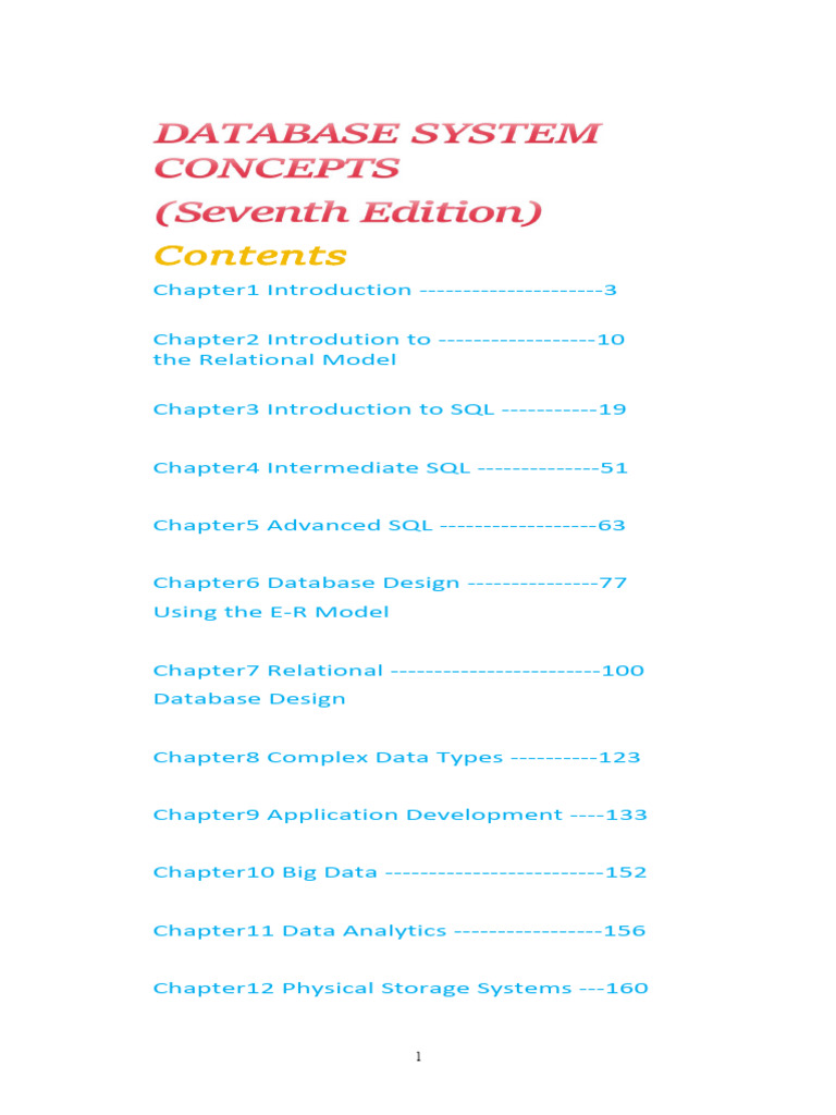 Comprehensive Guide to Database Systems | PDF | Databases | Relational ...