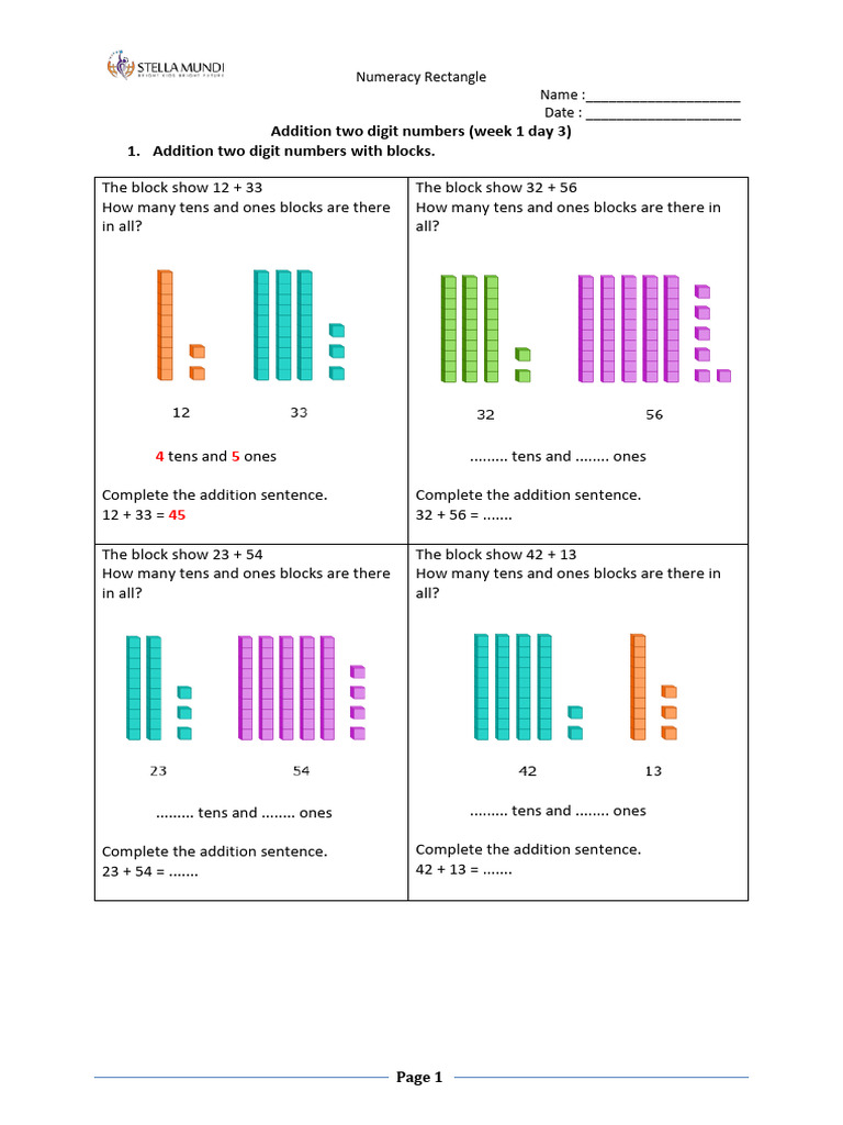 Two-Digit Addition and Subtraction Practice | PDF | Chess