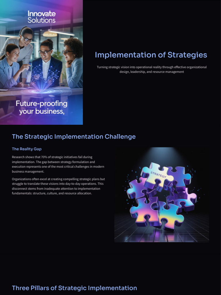 4 Implementation of Strategies | PDF | Leadership | Strategic Management