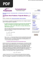 Download Quadratic Word Problems_ Projectile Motion by yaw197 SN93142779 doc pdf