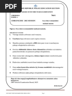 ZIMSEC Grade 7 Past Exam Paper 2025 | PDF | Water