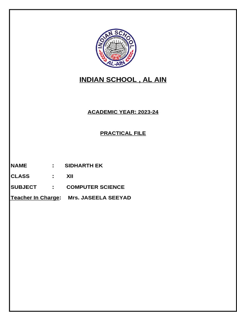 Grade 12 Computer Science Programs | PDF | Computer File | Data Management