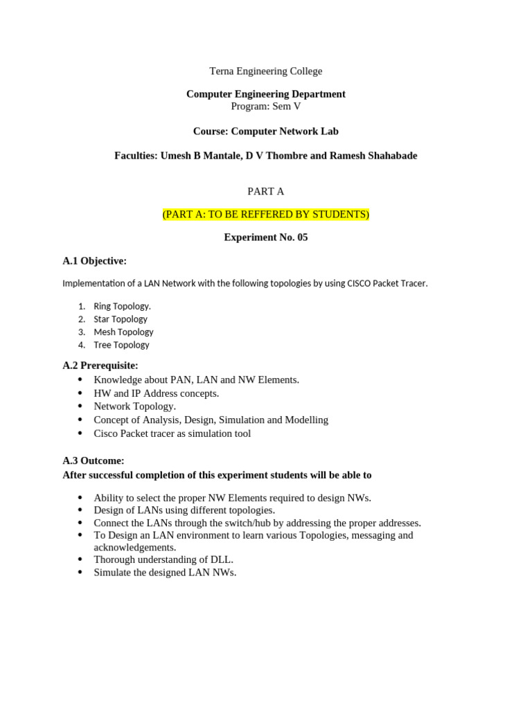 LAN Topology Implementation in Cisco | PDF | Network Topology ...