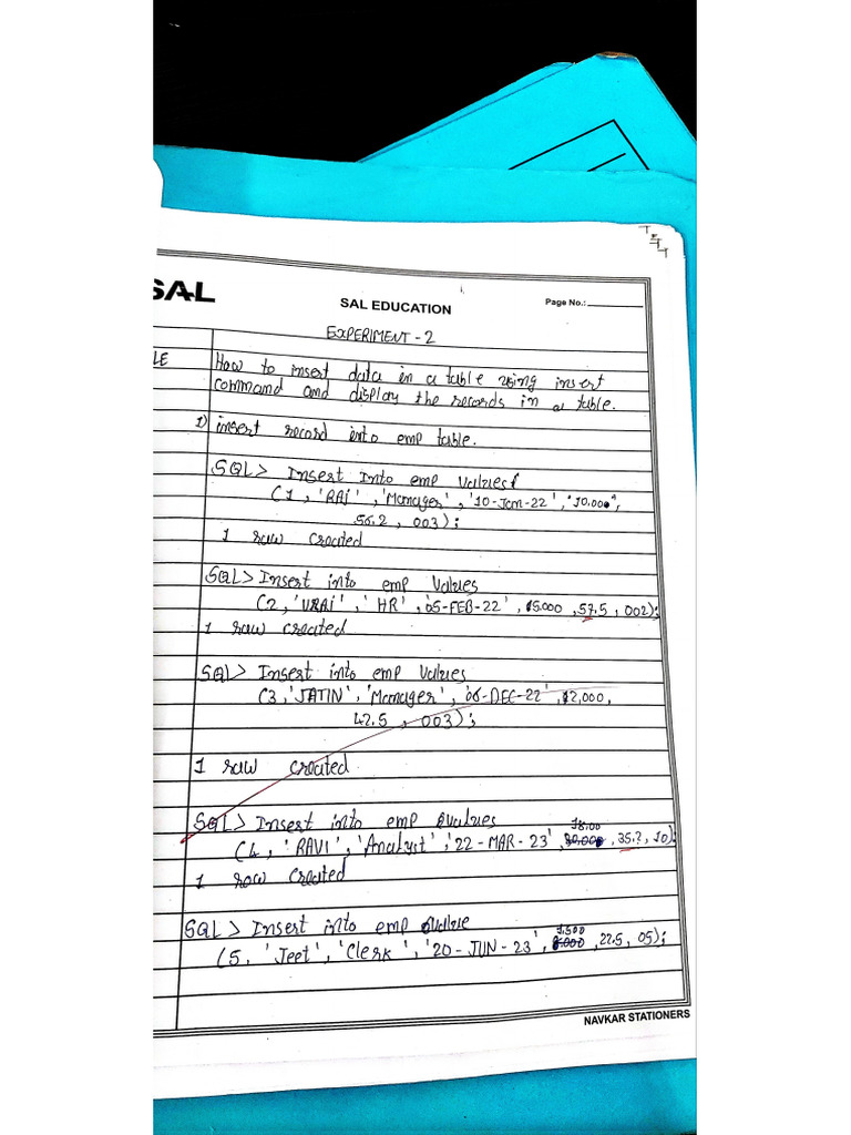 DBMS All Experiment | PDF