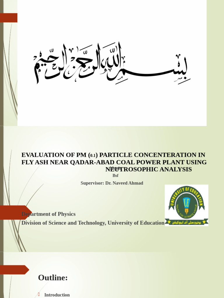 Presentation Viva Rida | PDF | Particulates | Physical Sciences