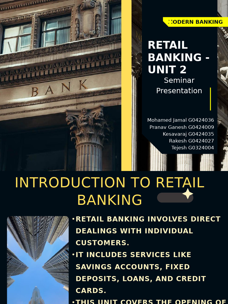 Retail_Banking_Unit_2_Seminar-1.pptx_2B.C | PDF | Loans | Credit