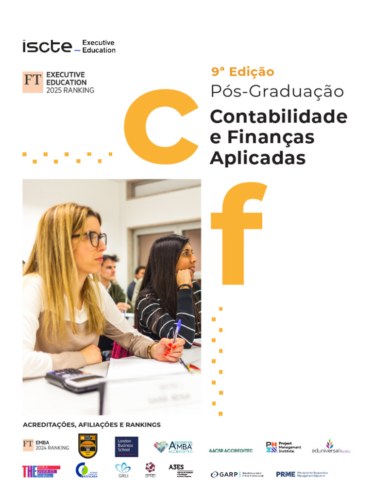 Pós-Graduação em Contabilidade e Finanças | PDF | Contabilidade | Pós ...