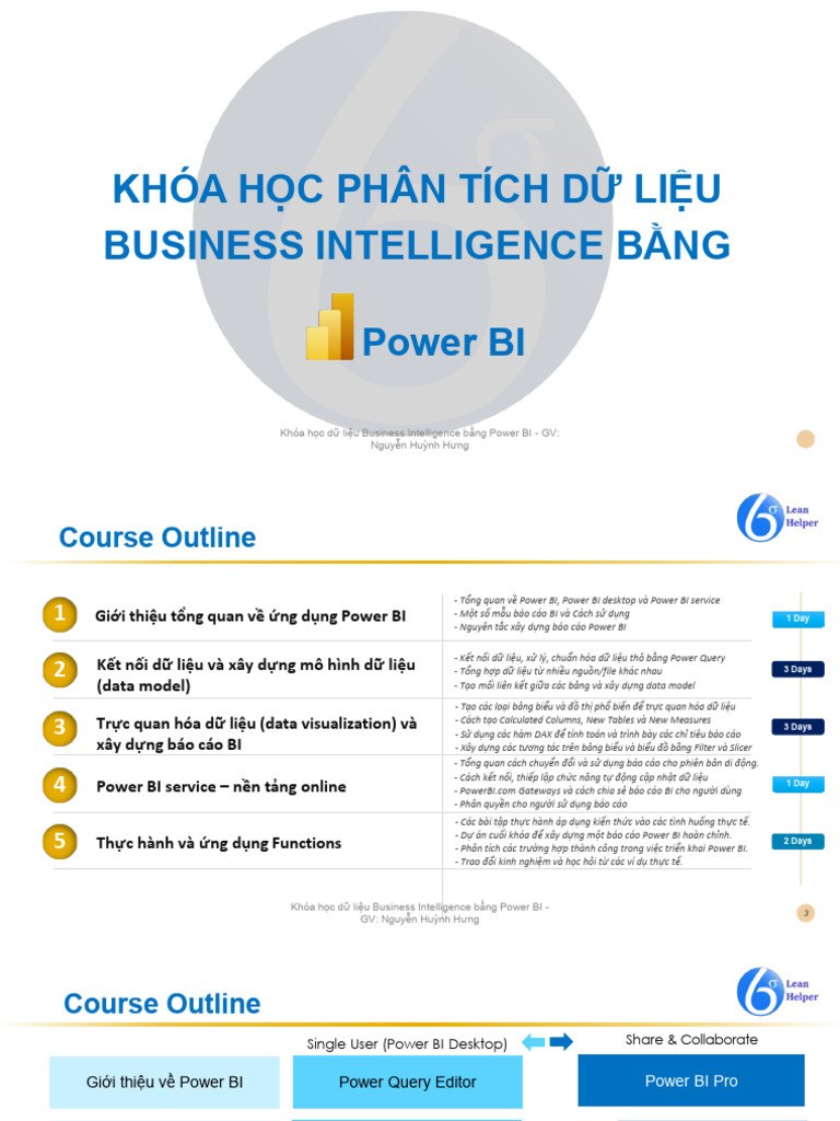 Day01 - Power BI Desktop Training - Introduction - Lean Helper | PDF