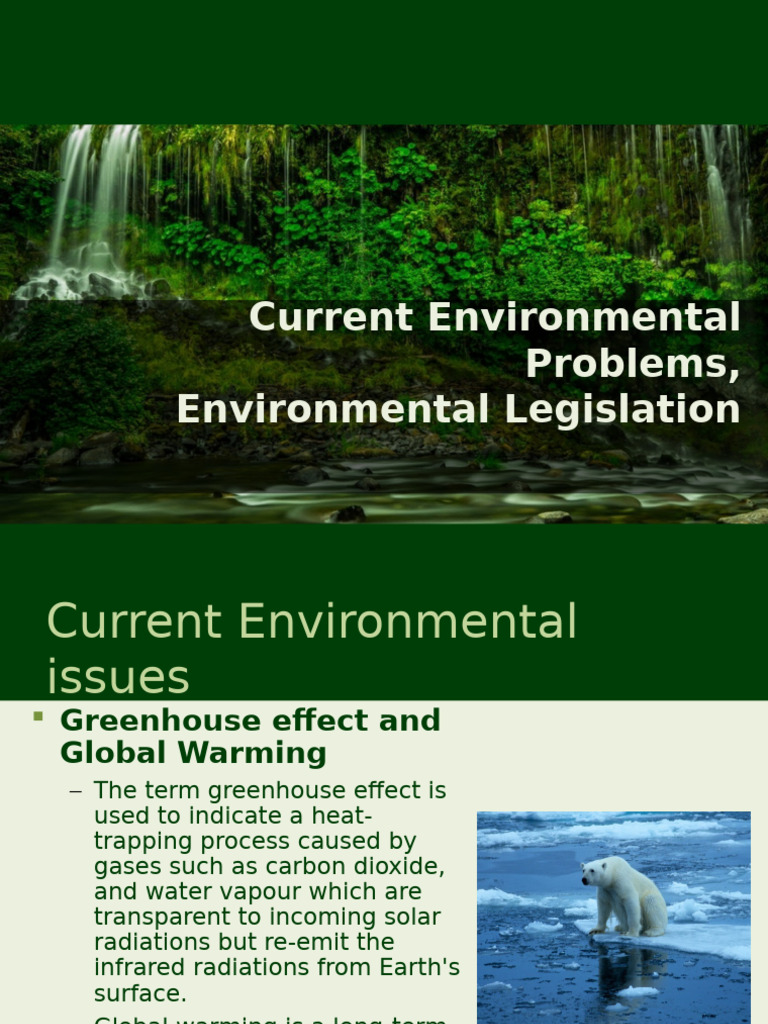 Current Environmental Issues and Laws | PDF | Greenhouse Effect ...