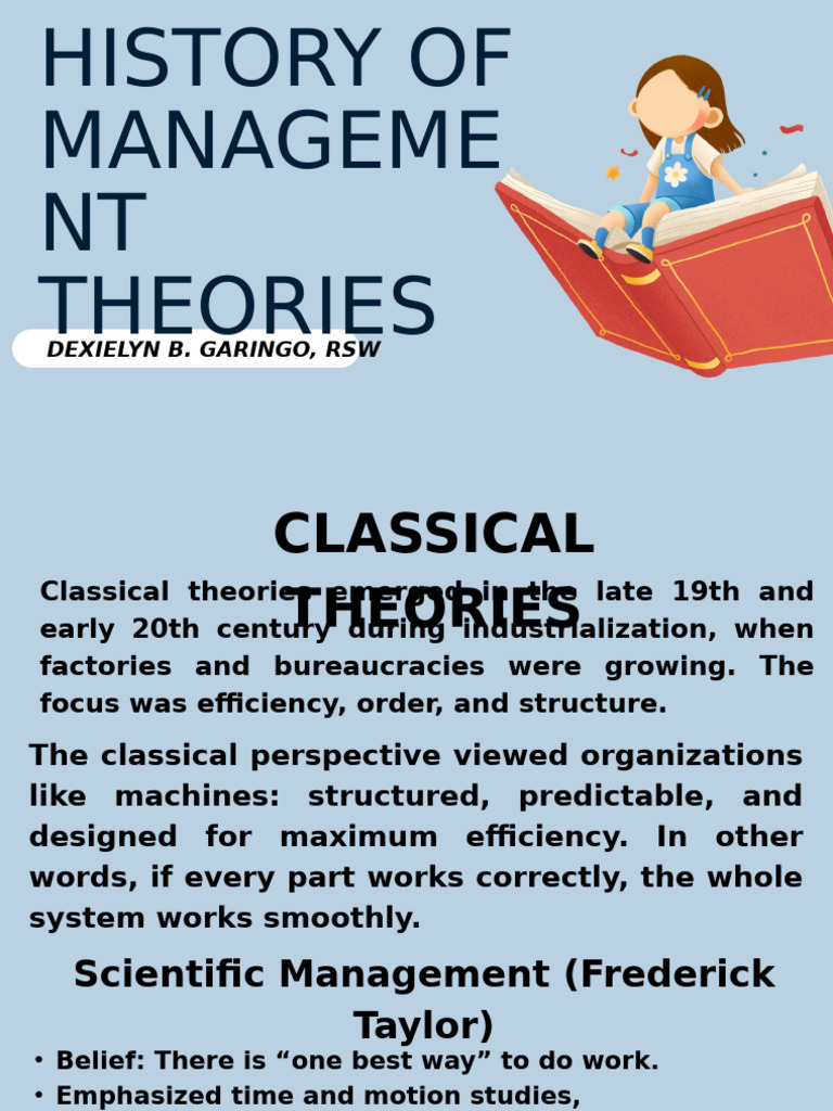 Overview of Management Theories | PDF | Social Psychology | Economies
