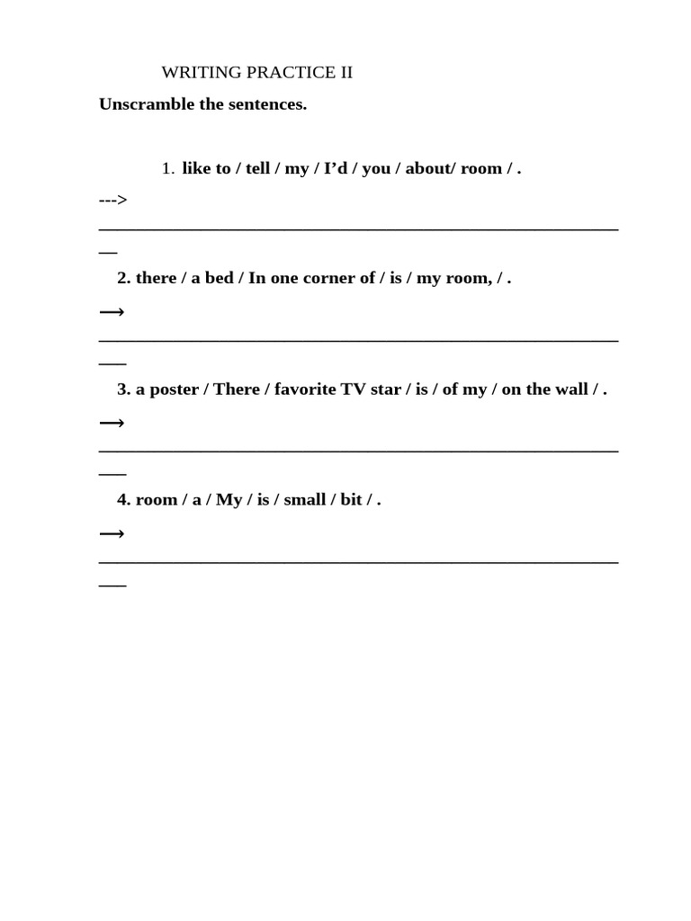 Writing Practice II | PDF