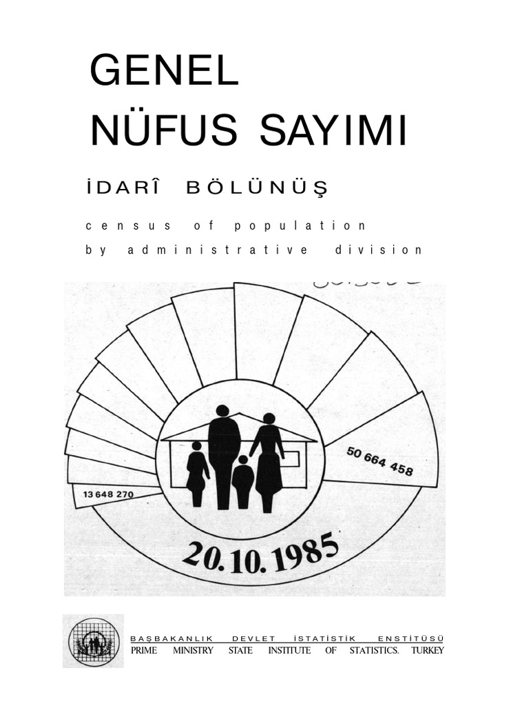 Genel Nüfus Sayimi: İdarî Bölünüş | PDF