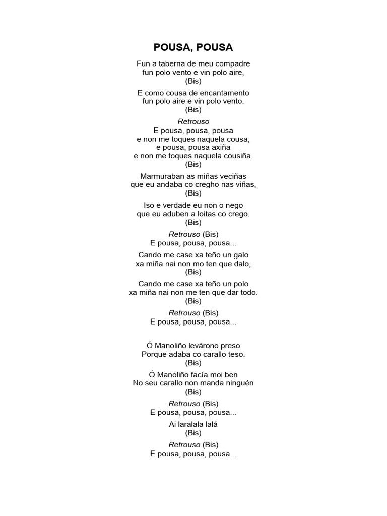 Pousa Pousa | PDF