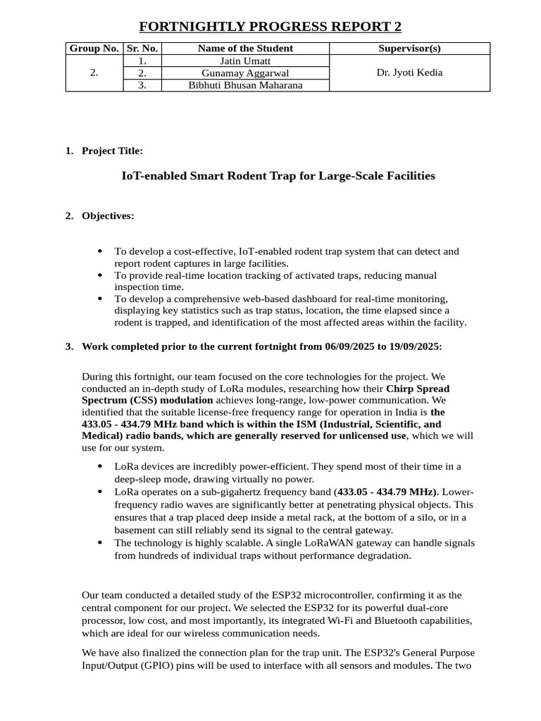 Fortnightly Progress Report 2 Final | PDF | Computer Science ...