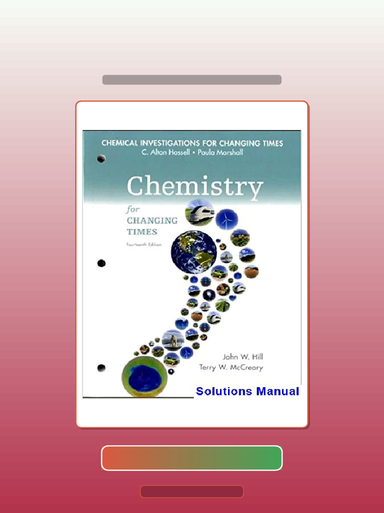 Complete Chemical Investigations For Chemistry For Changing Times 14th ...