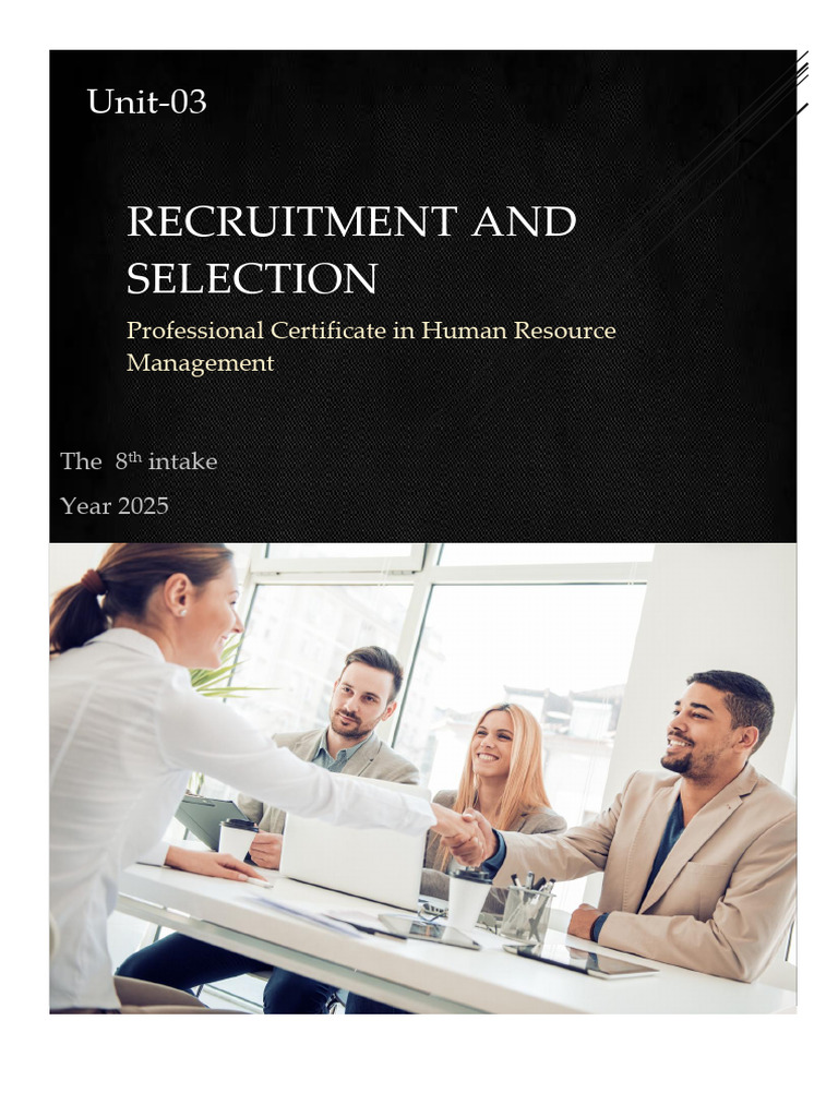 Recruitment and Selection Guide 2025 | PDF | Recruitment | Employment