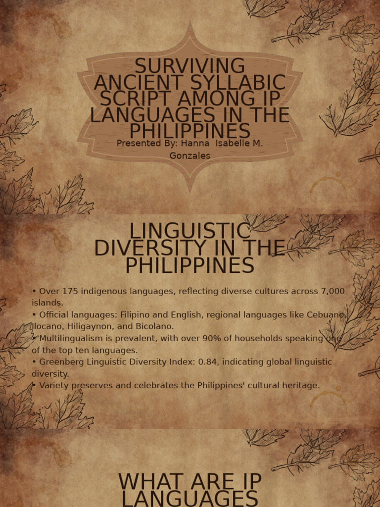 Mangyan Syllabic Script Preservation | PDF | Human Communication ...